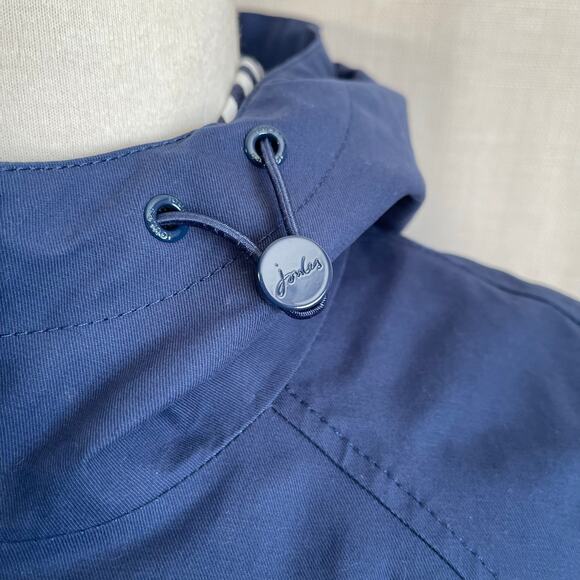 Joules Shoreside Waterproof Hooded Coat Navy Rain Jacket Preppy Classic Plus 22 - Picture 2 of 14